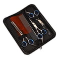 thumbnail image 4 of Tijeras de peluquería canina, kit de tijeras de peluquería canina, kit de tijeras de peluquería canina, tijeras de pelo para perros con peine, acabado de lujo, 4 of 8