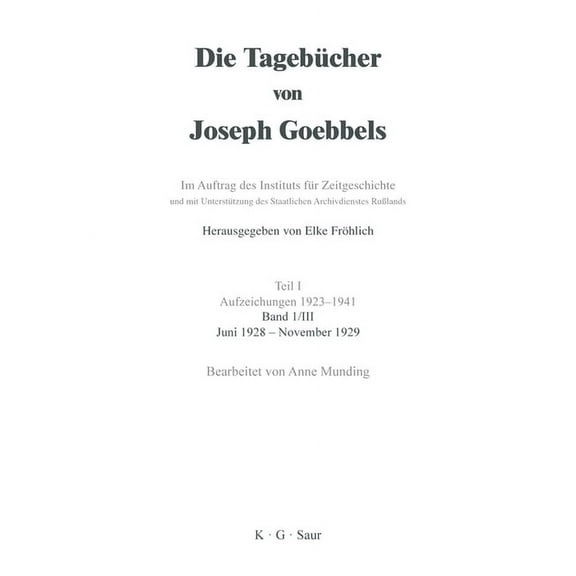 Juni 1928 - November 1929, (Hardcover)