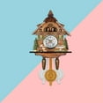 thumbnail image 3 of Teissuly Cuckoo Clocks for Wall,Cuckoo Clock,Cuckoo Wall Clock Forest House Chime Alarm Clock Retro Clock Wooden Living Room Office Decoration Wooden Clock,Handcrafted Wood Cuckoo Clock, 3 of 9