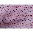 thumbnail image 4 of oneOone Cotton Poplin Light Purple Fabric Cartoon Face & Polka Dot Quilting Supplies Print Sewing Fabric By The Yard 42 Inch Wide, 4 of 4
