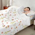 thumbnail image 4 of Manfei Rustic Wildflower Bed Sheets 4-Piece,Cottagecore Blossom Full Size Sheets,1 Flat Sheet,1 Fitted Sheet and 2 Pillowcases, 4 of 6