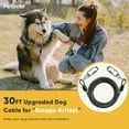 thumbnail image 2 of Petbobi Heavy Duty Dog Tie Out Cable 30ft Extra Strong Wire Cable for Large Dogs up to 300lbs, Black, 2 of 6