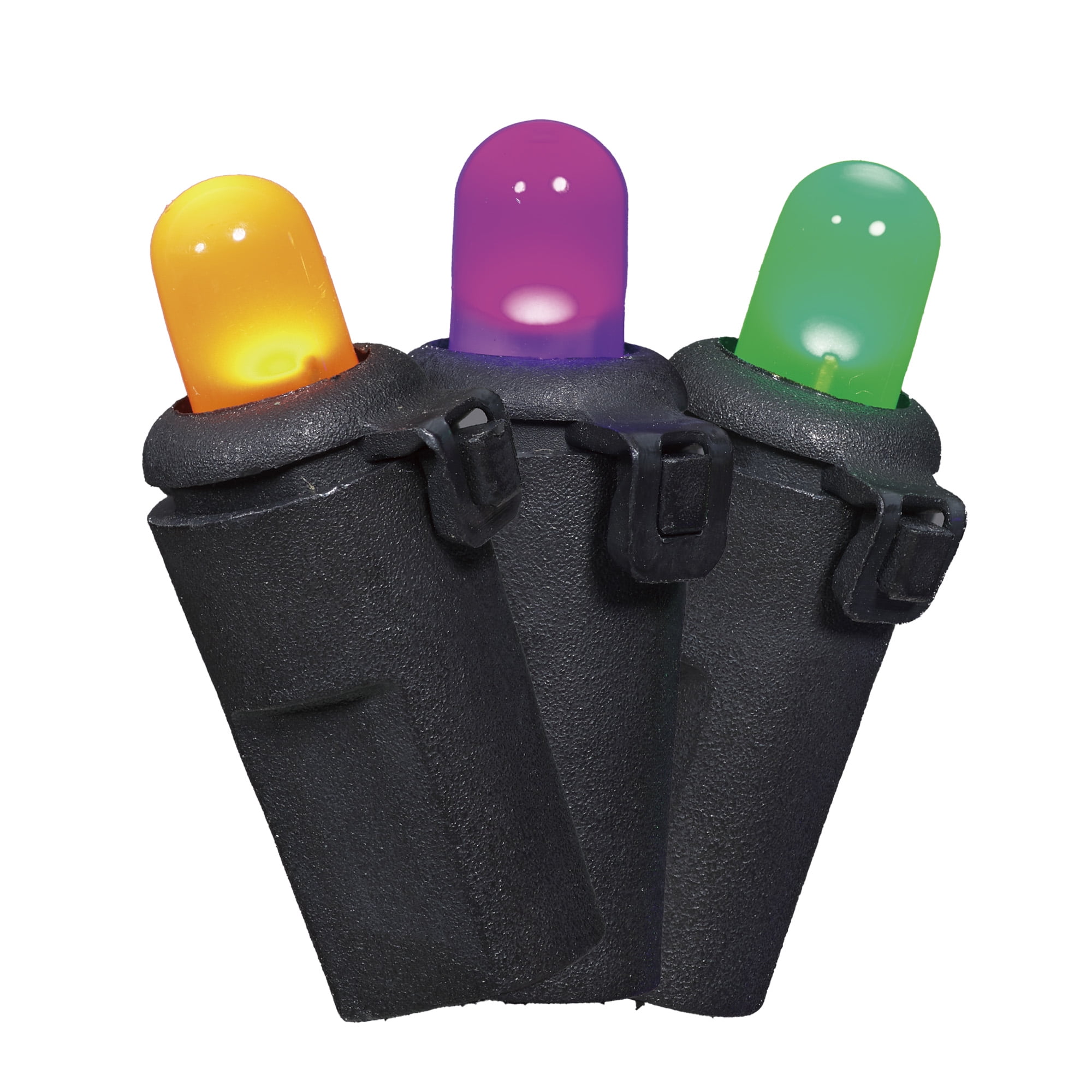 Multicolor Lights, 100CT, LED Frosted Dome, 19ft, Halloween Indoor/Outdoor, by Way To Celebrate