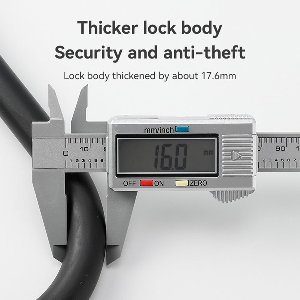 CENL Bicycle U-shaped lock with 2 keys for anti-theft suitable for mountain bikes