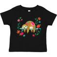 thumbnail image 3 of Inktastic Sloth Cute Girls Flowered Girls Toddler T-Shirt, 3 of 5