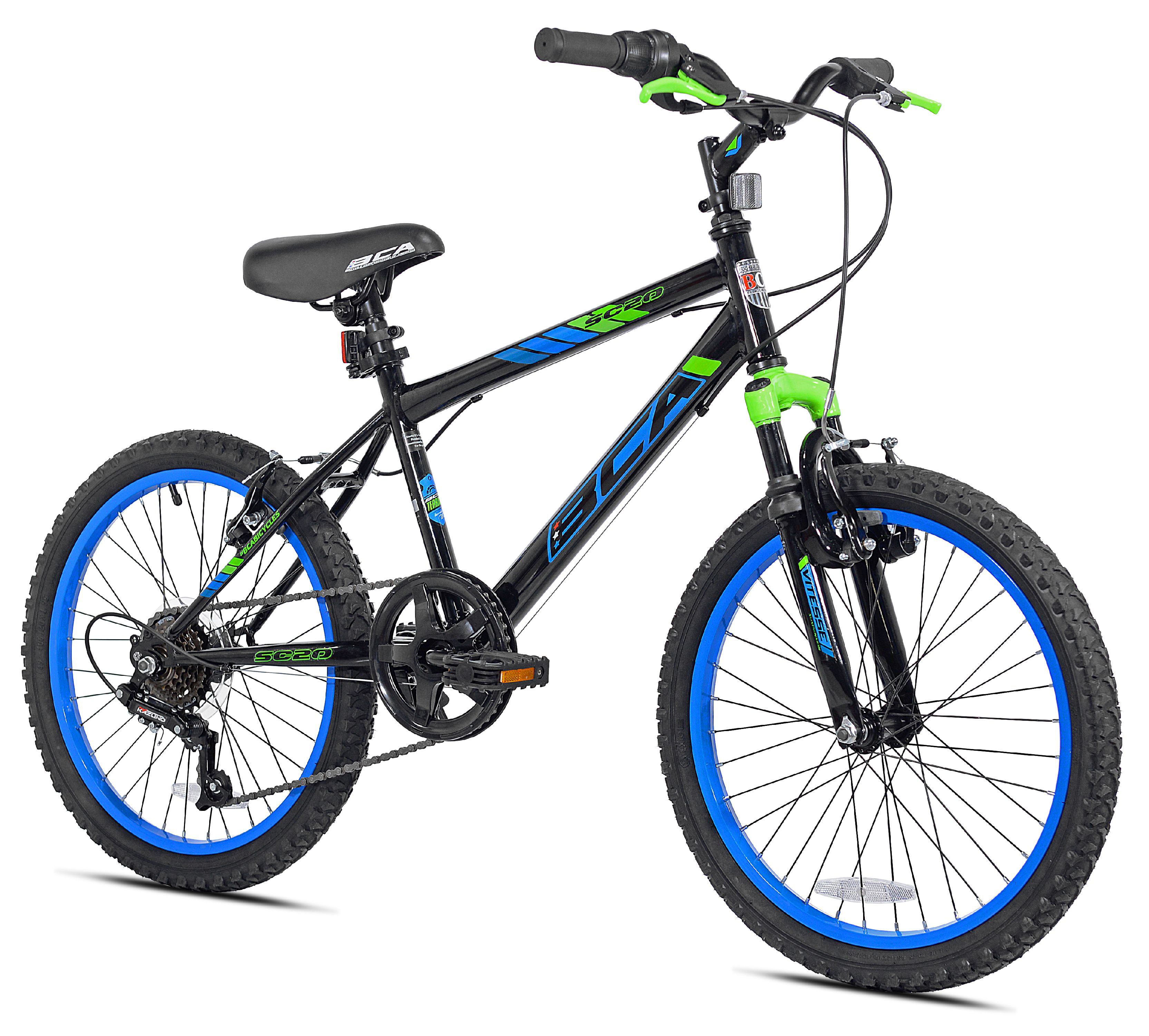 BCA 20" Boys', SC20 BMX Bicycle, Black/Blue, For Ages 812