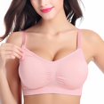 thumbnail image 2 of 1/4 Pack Women's Nursing Bras For Breastfeeding, Maternity Bra Pregnancy Wireless Sleep Nursing Full Coverage Push Up Bralette Bra With Pads, Black/Gray/Beige, S-3XL, 2 of 9