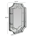 thumbnail image 2 of Creative Co-Op Vintage Metal Framed Wall Mirror, Black, 2 of 7
