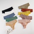 thumbnail image 6 of TANGNADE Thongs for Women High Waisted Bikini Underwear Smooth Hipster Breathable Ladies Panties Red, 6 of 9