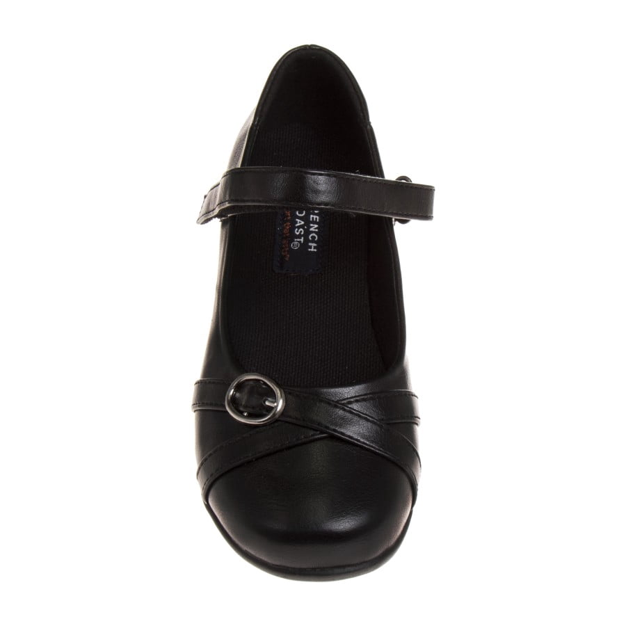 French Toast Little Kids Slip On Girls School Uniform Dress Shoes- Black, 4