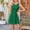 Army Green, variant on ITSAME Women's Mini Dress, Sleeveless Round Neck Solid Color Summer Basic Flare Fit Dresses Beige M