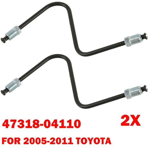 2x For Toyota 2005-2011 Tacoma Left Front Brake Tube Hose To Caliper No. 8