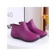 thumbnail image 3 of Gomelly Women's Rain Boots Slip On Garden Shoe Waterproof Work Shoes Comfortable Kitchen Outdoor Purple-2 5.5, 3 of 4