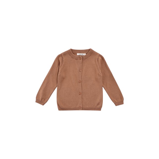 Cardigan Tricoté pour Filles et Garçons, Manches Longues, à Simple Boutonnage