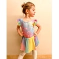 thumbnail image 5 of Arshiner Girls Ruffle Sleeve Ballet Leotard Criss-Cross Back Dance Dresses | Girls Ballet Leotard with Shiny Skirt, 2-11 Years, Toddler Dance Dresses, 5 of 5
