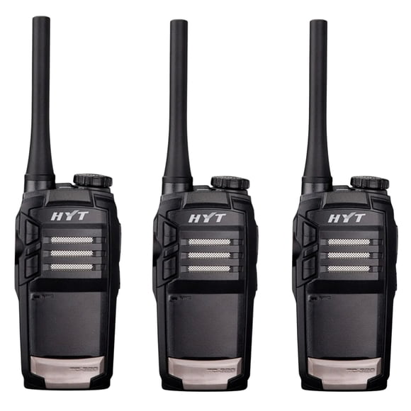 Kit 3 Radios Tc320 Hytera Uhf Color Negro