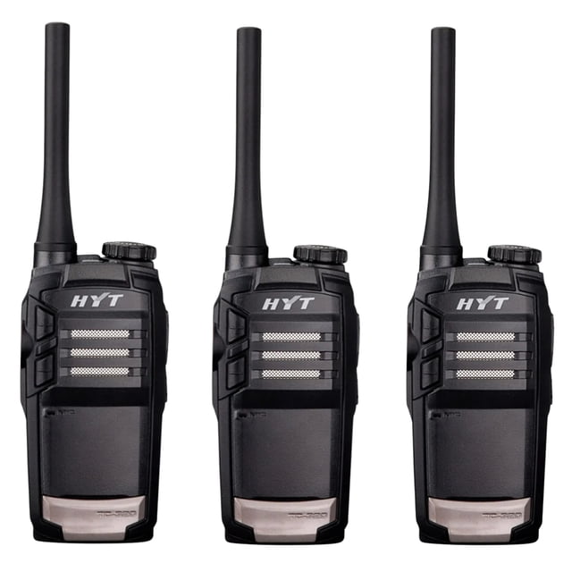 Kit 3 Radios Tc320 Hytera Uhf Color Negro