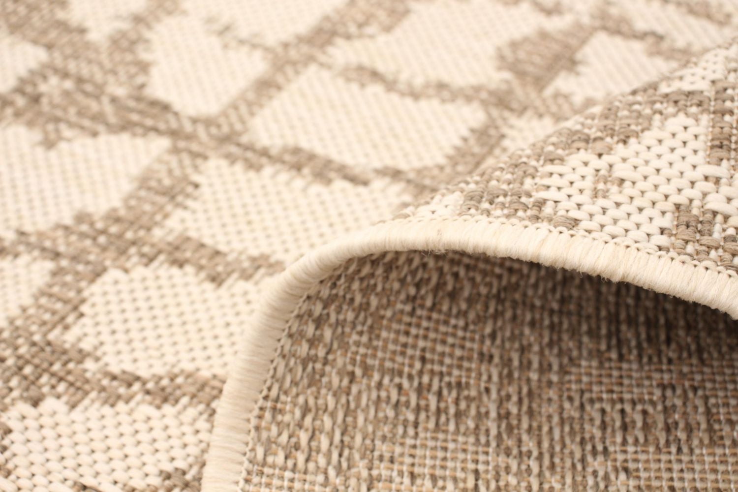 ECARPET Indoor Outdoor Area Rug for Patio, Deck, Living Room Sisal Safari Collection