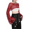 thumbnail image 5 of Women’s Cropped Knit Shrug Top Lightweight Bell Sleeve Summer Cover-Up, Soft Breathable Cropped Cardigan Shrug for Casual & Beach, Cropped Shrug Women, 5 of 12