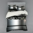 thumbnail image 2 of Ambesonne Grey Bedding Set 3 Pcs, Clockwork Science Modern, Twin XL, Grey, 2 of 3