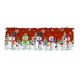 thumbnail image 2 of Curtain Valance Christmas Tree, 54x18 Inch Snowflake Christmas Snowman Pine Tree Short Curtains Doorway Decoration, Xmas Drapes Curtains Home Decor for Kitchen Living Room Bedroom, 2 of 7