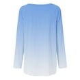 thumbnail image 6 of gakvbuo Tunics Tops For Women To Wear With Leggings Casual Round Neck Sweatshirt Solid Color Long Fit Pullover Shirts Loose Long Sleeve Blouse Tshirt, 6 of 6