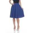 thumbnail image 2 of White Mark Women's Mid Length Fit and Flare Skirt, 2 of 5