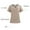 Khaki, variant on YLSDY Fashion Men & Women Scrub Tops V-Neck Scrubs Unisex Stretch Nursing Shirts Medical Uniform Workwear with 3 Pockets Khaki S