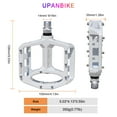 thumbnail image 2 of Upanbike Magnesium Bike Pedals 9/16'' Spindle Bearing MTB Mountain Bike Pedal (White), 2 of 5