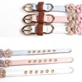 thumbnail image 4 of Catlerio Adjustable Flowers PU Leather Pet Puppy Dog Collar Neck Strap Buckle Decor, 4 of 5