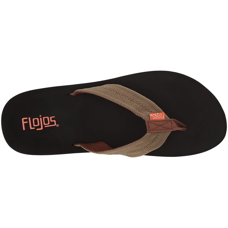 Flojos  Men\'s Logan Flip-Flop Flojos 842998106599 Mens Logan Leather Sandals, Black  main image 2