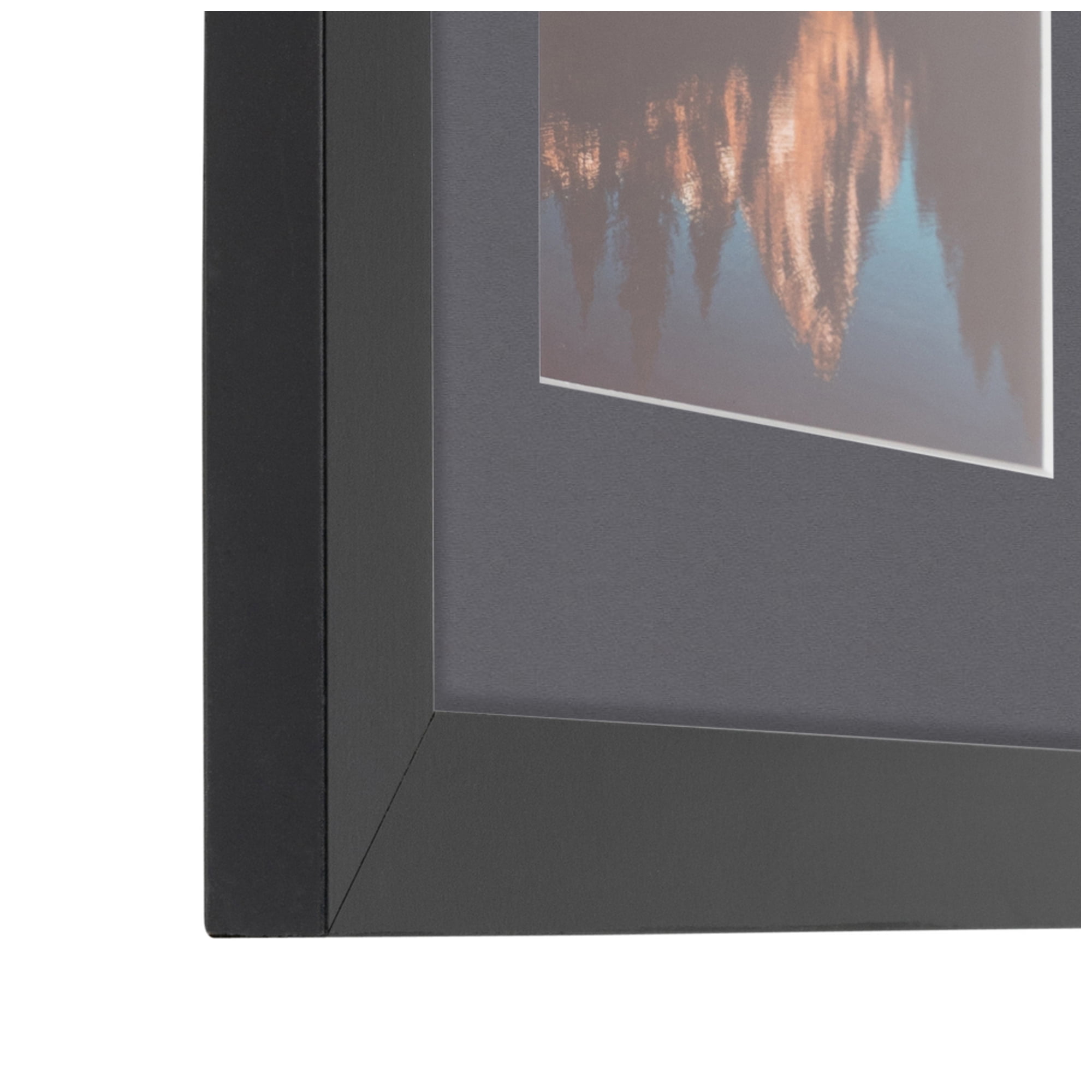 ArtToFrames Collage Photo Picture Frame with 3 - 8x10" Openings, Framed in Black with Mountain Grey and Black Mats (CDM-3926-25)