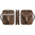 thumbnail image 2 of ZUXONGSY Leather 3D Deer Print Bible Cover for Women Quilted Bible Case Portable Journal Case with Handle ChuZU Bag for Study, 2 of 7
