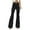 a-Black95, variant on Womens Solid Color High Waist Button Fly Flare Jeans Slim Fit Casual Trousers For Street Daily Wear Red S