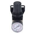 thumbnail image 1 of TKSE Válvula Reguladora De Presión del Compresor De Aire, Rosca Hembra 1/4 NPT 0-150 PSI Control Ajustable con Manómetro De Soporte, 1 of 14