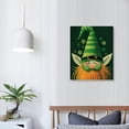 thumbnail image 4 of Nawypu  Irish Gnomes - St. Patrick’s Day Linen Paper Wall Art  - Artisms -, 4 of 5