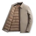 thumbnail image 1 of Chaqueta corta de plumón para hombre, invierno 2024, nueva chaqueta gruesa de lujo, relleno avanzado, ropa a prueba de frío, chaqueta de ropa de lujo, 1 of 3