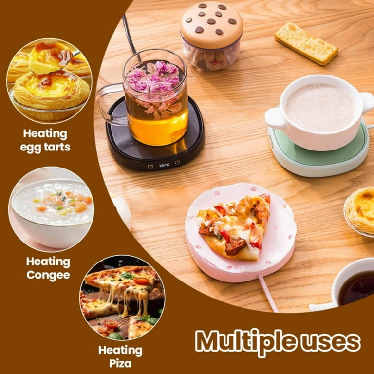 Pink USB Coffee Mug Warmer With Auto Shut Off Cute Desk Cup Heater 3-Level  Temperature Electric Mug Warmer For Coffee Tea Milk Candle Heating best  coffee mug warmer smart mug warmer -