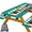 Green, variant on Welcome Camp Picnic Table Cover with Bench Covers,Summer Fishing Tents Camping Party Decor,Elastic Fitted Tablecloths for 6 Ft Rectangle Tables and Seats,with Drawstring Bag(30x72 Inches)