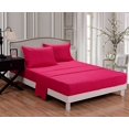 thumbnail image 4 of Full Micro Fiber Sheet Set - Soft and Comfy - By Crescent Bedding Hot Pink Full, 4 of 4
