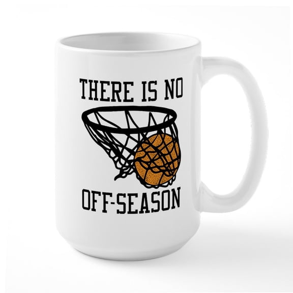 CafePress - There Is No Off Season Mugs - 15 oz Ceramic Large White Novelty Mug