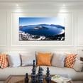 thumbnail image 3 of Crater Lake Wall Art Oregon Western Scenic Painting Gallery Wrapped Canvas Art Crater Lake Picture Ready to Hang, 3 of 6