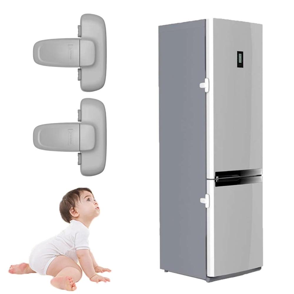 Cheap Home Kids Cabinet Protector Baby Safety Fridge Door Lock Freezer Lock  Refrigerator Catch