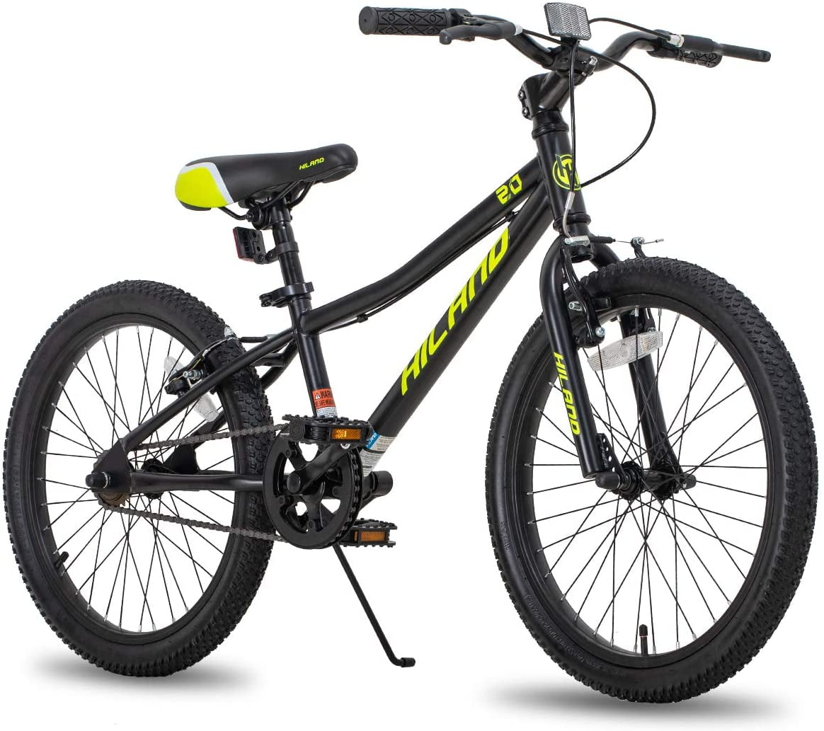 Hiland 20 inch Kids Mountain Bike 7-Speed for Boys Kick Stand 5 Colors Girls with V-Brake 