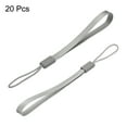 thumbnail image 3 of Unique Bargains 15cm Portable Item Nylon Cord Lanyards Hand Wrist Strap String Gray 20 Pack, 3 of 6
