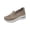 Light Brown, variant on Dlongli Women's Slip-On Orthopedic Shoes Breathable Mesh Knitted Walking Shoes Arch Support Non-Slip Sole Lightweight Low-Top Design for All-Day Comfort