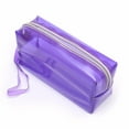 thumbnail image 5 of SENRISE Clear PVC Pencil Bag Zipper Pencil Case Makeup Bag Storage Pencil Pen Make Up Tools Bag 5 Colors, 5 of 6