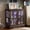 Cherry, variant on CKEASEAN 32''H Antique Curio Cabinet with Smartphone-Controlled Lights, Lighted Glass Display Cabinet, Retro Style Showcase with Lattice Doors, Rack for Bathroom and Living room