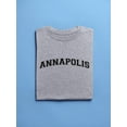 thumbnail image 3 of Annapolis Text Men T-Shirt, Male XX-Large, 3 of 4