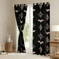 thumbnail image 3 of Feelyou Bat Animal Blackout Curtains Set of 2 (52x84 Each), Boho Aztec Window Curtains, 3 of 6